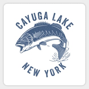 Cayuga Lake New York Fishing Magnet